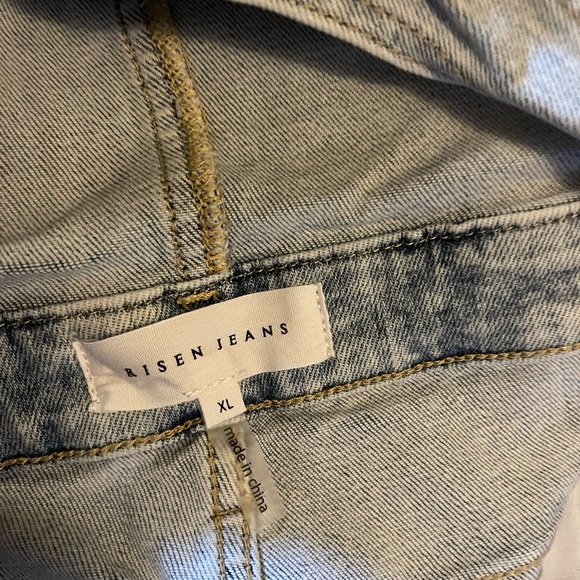 Risen Distressed Overall Shorts - Picture 5 of 5